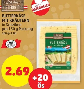 PENNY Butterkäse mit Kräutern 150 g Angebot
