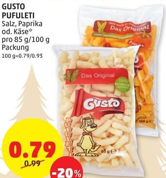 PENNY Gusto Pufuleti 85 g / 100 g Angebot