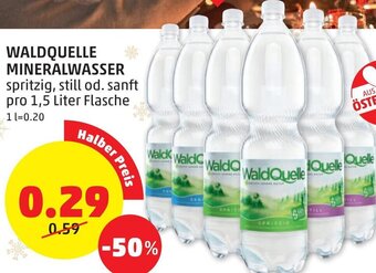 PENNY Waldquelle Mineralwasser 1,5 Liter Angebot