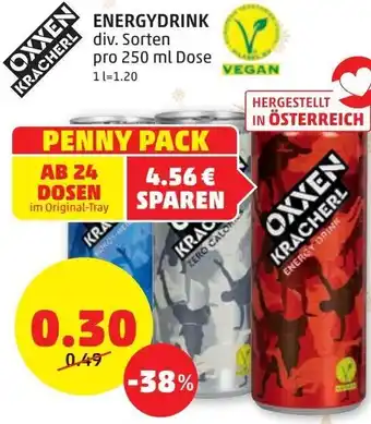 PENNY Oxxen Kracherl Energydrink 250ml Angebot
