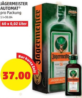 PENNY Jägermeister Automat 60 x 0,02 Liter Angebot