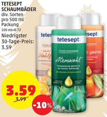 PENNY Tetesept Schaumbäder 500 ml Angebot