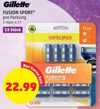 PENNY Gillette Fusion Sport Angebot