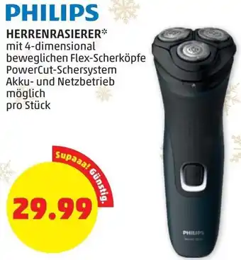 PENNY Philips Herrenrasierer Angebot