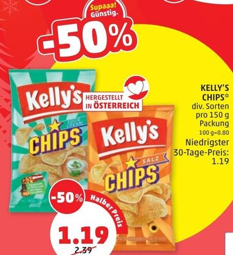PENNY Kelly's Chips 150 g Angebot