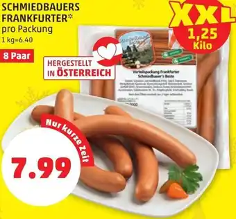 PENNY Schmiedbauers Frankfurter 8 Paar Angebot