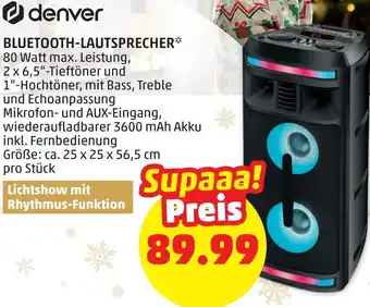 PENNY denver Bluetooth-Lautsprecher Angebot