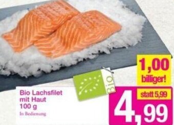 Sutterlüty Bio Lachsfilet mit Haut 100 g Angebot