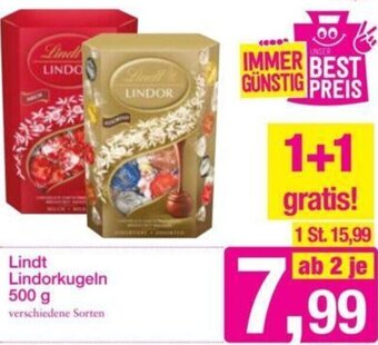 Sutterlüty Lindt Lindorkugeln 500 g Angebot