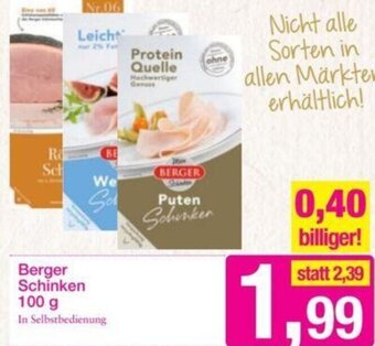 Sutterlüty Berger Schinken 100 g Angebot