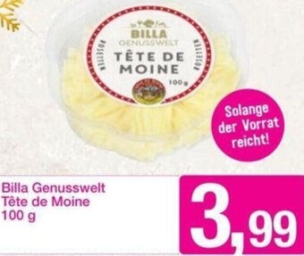 Sutterlüty Billa Genusswelt Tête de Moine 100 g Angebot
