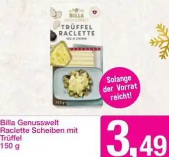 Sutterlüty Billa Genusswelt Raclette Scheiben mit Trüffel 150 g Angebot