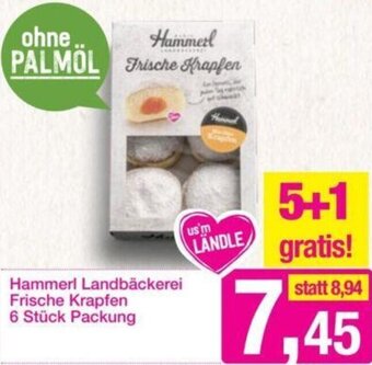 Sutterlüty Hammerl Landbäckerei Frische Krapfen Angebot