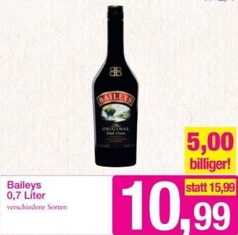 Sutterlüty Baileys 0,7 Liter Angebot