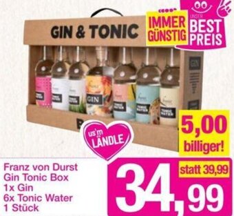 Sutterlüty Franz von Durst Gin Tonic Box 1x Gin 6x Tonic Water 1 Stk Angebot