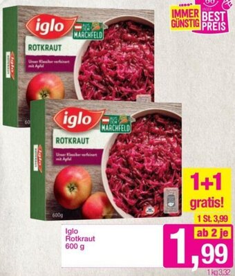 Sutterlüty Iglo Rotkraut 600 g Angebot