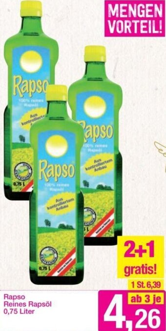 Sutterlüty Rapso Reines Rapsöl 0,75 Liter Angebot