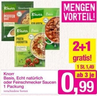 Sutterlüty Knorr Basis, Echt natürlich oder Feinschmecker Saucen 1 Packung Angebot