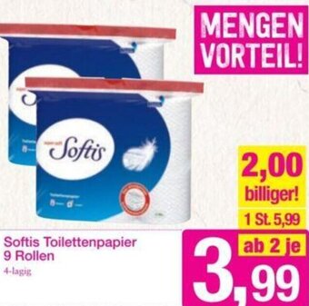 Sutterlüty Softis Toilettenpapier 9 Rollen Angebot
