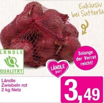 Sutterlüty Ländle Zwiebeln rot 2 kg Netz Angebot