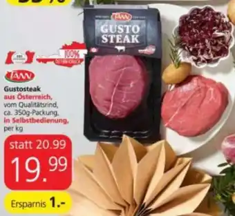 Spar Tann Gustosteak per kg Angebot