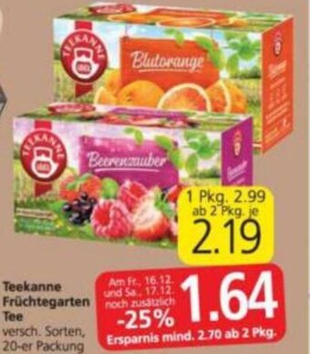 Spar Teekanne Früchtegarten-Tee Angebot