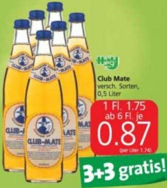 Spar Club Mate 0,5 Liter Angebot