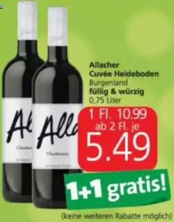 Spar Allacher Cuvée Heideboden 0,75 Liter Angebot