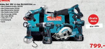 Salzburger Lagerhaus Makita Akku Set 18V Li-Ion DLX6011X4 Angebot