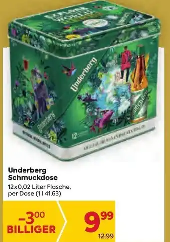 MERKUR Markt Underberg Schmuckdose 12 x 0,02 Liter Angebot