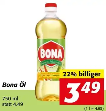 Strasser Markt Bona Öl 750 ml Angebot