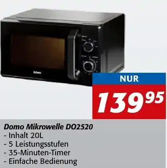 Strasser Markt Domo Mikrowelle DO2520 Angebot