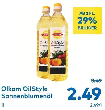 Olkom OilStyle Sonnenblumenöl 1L