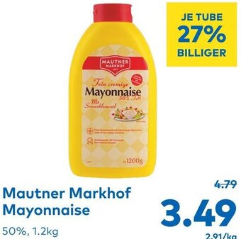 T&G Mautner Markhof Mayonnaise 1.2kg Angebot