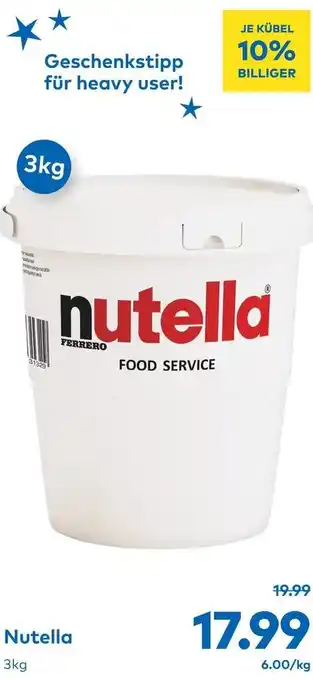 T&G Nutella 3kg Angebot