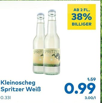 T&G Kleinoscheg Spritzer Weiß 0.33L Angebot