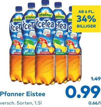 T&G Pfanner Eistee 1.5L Angebot