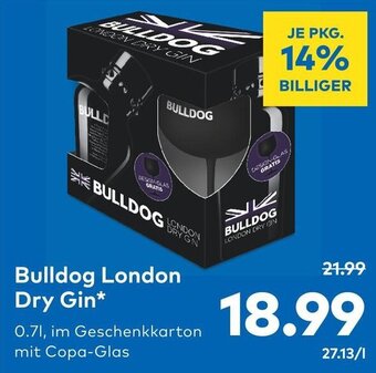 T&G Bulldog London Dry Gin Angebot