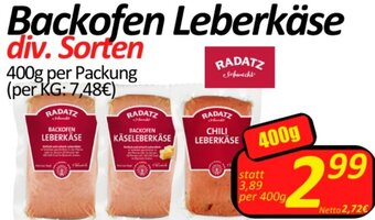 Wurstico Backofen Leberkäse 400 g Angebot