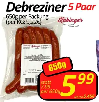 Wurstico Debreziner 650 g Angebot