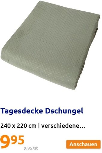 Action Tagesdecke Dschungel 240 x 220 cm Angebot
