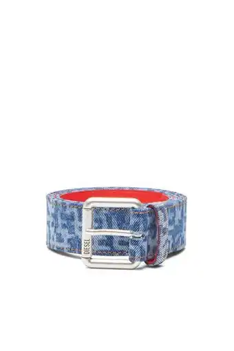 Diesel Gürtel aus monogramm-denim und leder Angebot