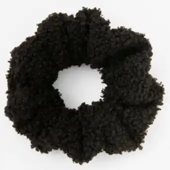 Claire's Teddy hair scrunchie - black Angebot