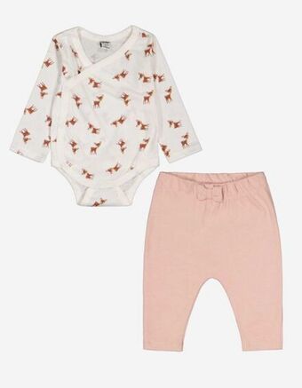 Takko Newborn set aus body und hose - print Angebot