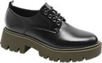 Deichmann Plateau dandy schnürer in schwarz Angebot
