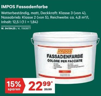 Lagerhaus Impos Fassadenfarbe Angebot