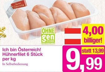 Sutterlüty Ich bin Österreich! Hühnerfilet 6 Stück per kg Angebot