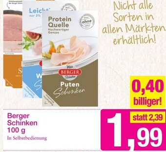 Sutterlüty Berger Schinken 100 g Angebot