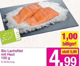 Sutterlüty Bio Lachsfilet mit Haut 100 g Angebot