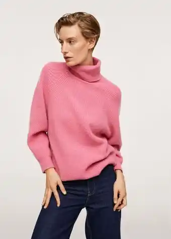 Mango Pullover aus 100 % kaschmir mit hohem kragen Angebot